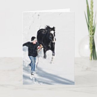 Cartes Pour Fêtes Annuelles Vacances d'hiver de Brian, de Lucy et de Brenda