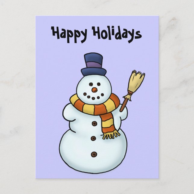 Cartes Pour Fêtes Annuelles vacances d'hiver en motoneige (Devant)