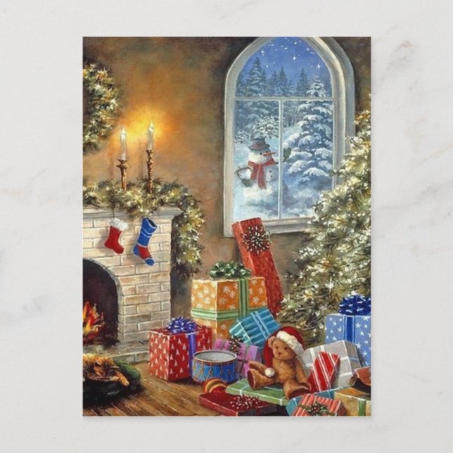 Cartes Pour Fêtes Annuelles Vacances douillettes (Devant)