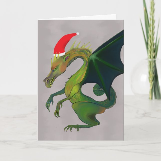 Cartes Pour Fêtes Annuelles Vacances du dragon joyeux (Devant)