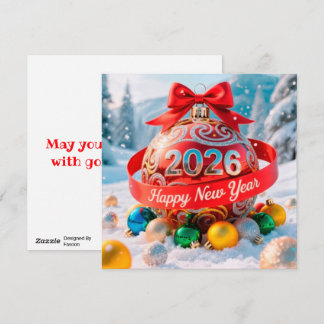 Cartes Pour Fêtes Annuelles Vacances festives du Nouvel An 2026