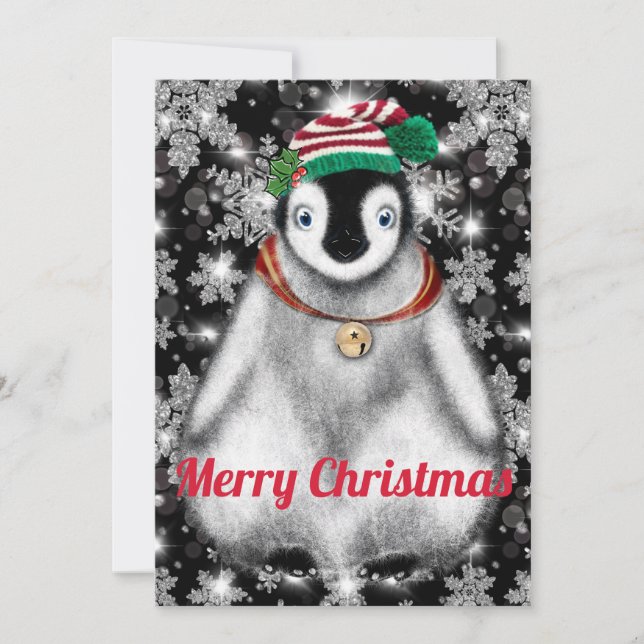Cartes Pour Fêtes Annuelles Vacances festives mignonnes parties scintillant de (Devant)