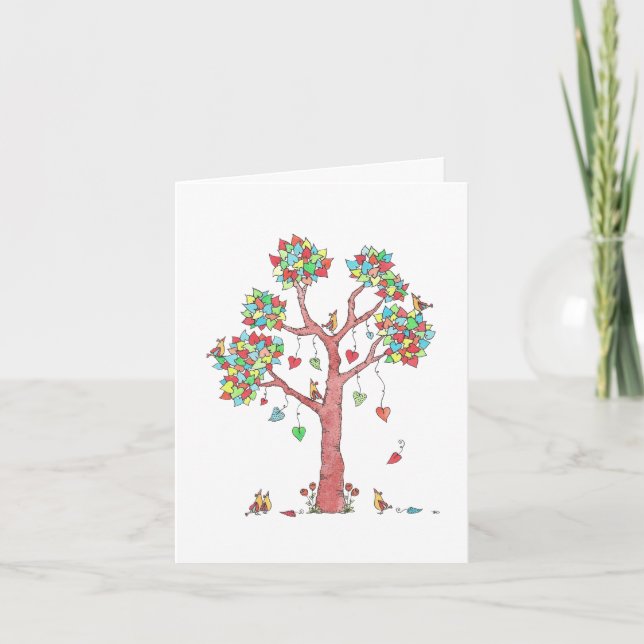 Cartes Pour Fêtes Annuelles Vacances Heureuse Sainte-Valentin Whimsical Heart  (Devant)