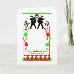 Cartes Pour Fêtes Annuelles Vacances heureuses de Rockin