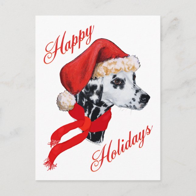 Cartes Pour Fêtes Annuelles Vacances joyeuses en Dalmatie (Devant)