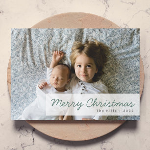 Cartes Pour Fêtes Annuelles Vacances modernes   Jolie photo de Noël