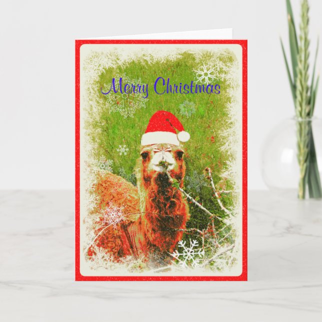 Cartes Pour Fêtes Annuelles Vacances "Mona the Camel" (Devant)