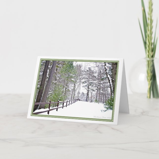 Cartes Pour Fêtes Annuelles Vacances Nature : Vivez chaque saison : Walden Pon (Devant)