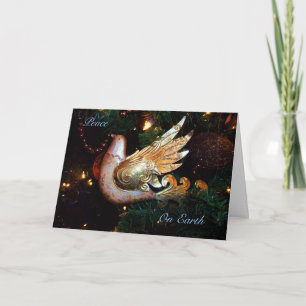 Cartes Pour Fêtes Annuelles Vacances "Peace Dove" Ornement - belle
