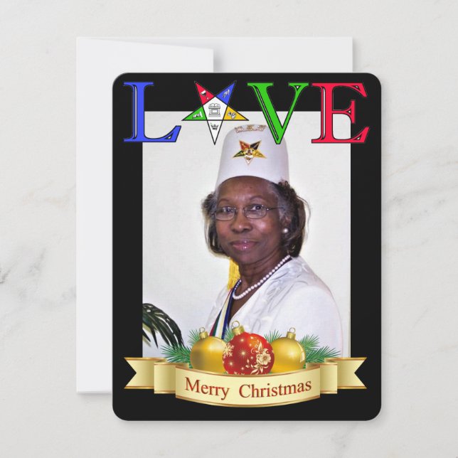 Cartes Pour Fêtes Annuelles Vacances personnalisées OES (Devant)