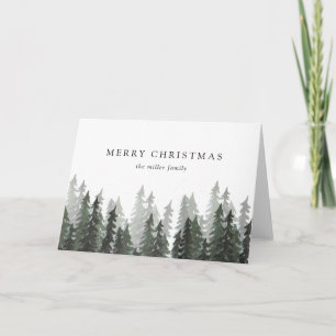 Cartes Pour Fêtes Annuelles Vacances Pine Forest