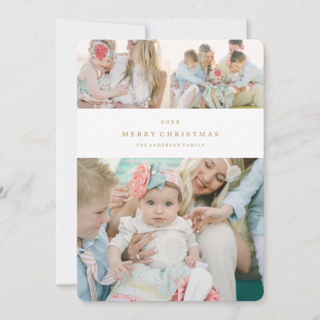 Cartes Pour Fêtes Annuelles Vacances pures (Devant)