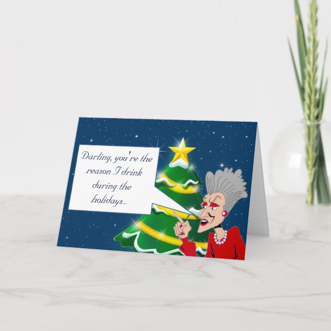 Cartes Pour Fêtes Annuelles Vacances sages #1 de salutation (2015) de dame (Devant)