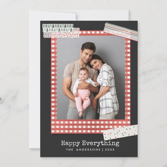 Cartes Pour Fêtes Annuelles Vacances Scrapbooking | En vichy photo du cadre (Devant)