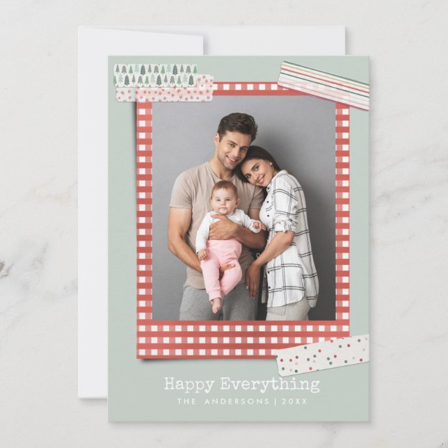 Cartes Pour Fêtes Annuelles Vacances Scrapbooking| Photo Festif 3 (Devant)