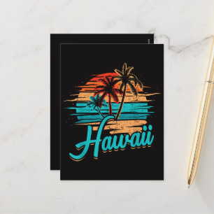 Cartes Pour Fêtes Annuelles Vacances tropicales à Hawaii îles Hawaïennes