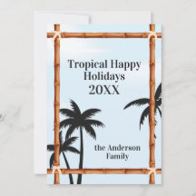 Vacances Tropicales Heureuses, Cadres en Bambou et
