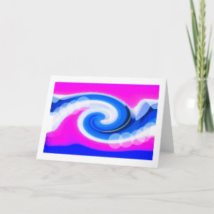 Cartes Pour Fêtes Annuelles vague de tempête