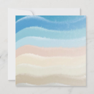 Cartes Pour Fêtes Annuelles Vagues salées côtières