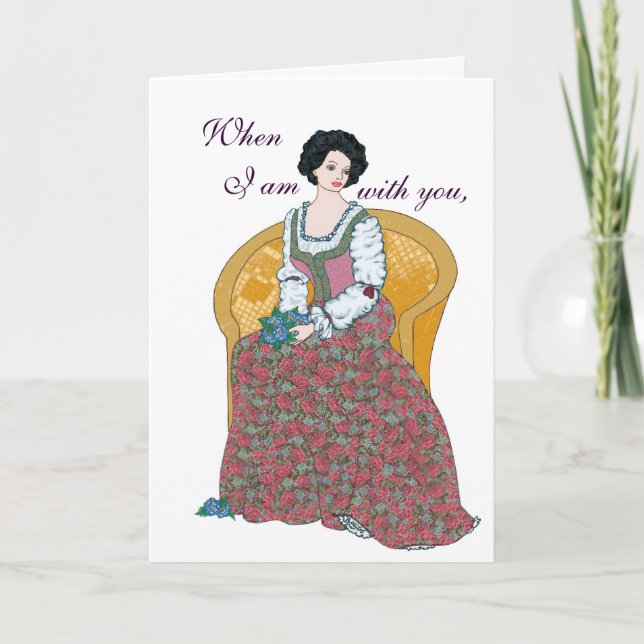 Cartes Pour Fêtes Annuelles Valentin Bouquet (Devant)