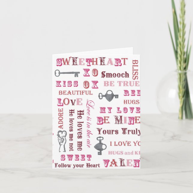 Cartes Pour Fêtes Annuelles Valentine (Devant)