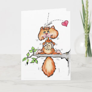 Cartes Pour Fêtes Annuelles Valentine à noix