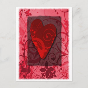 CARTES POUR FÊTES ANNUELLES VALENTINE AVEC LES REMOUS ET LE COEUR