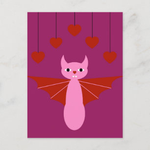 Cartes Pour Fêtes Annuelles Valentine Bat
