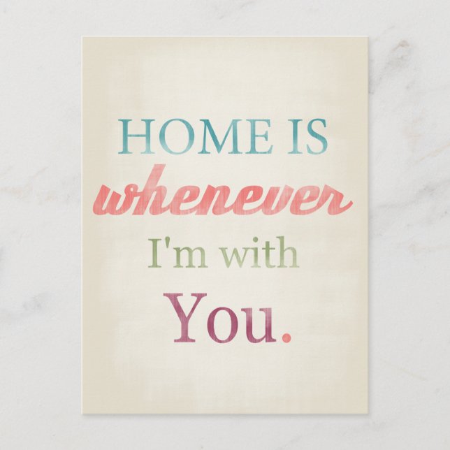 Cartes Pour Fêtes Annuelles Valentine Card, Love Quote, rétro (Devant)