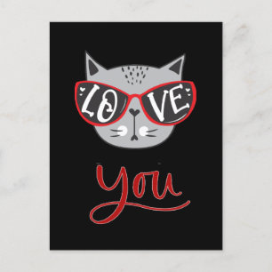 Cartes Pour Fêtes Annuelles Valentine Cat VOUS AIMER HEUREUSE SAINTE-VALENTI