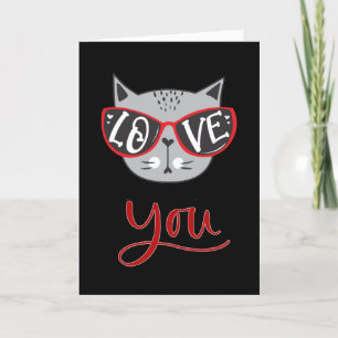 Cartes Pour Fêtes Annuelles Valentine Cat VOUS AIMER HEUREUSE SAINTE-VALENTI