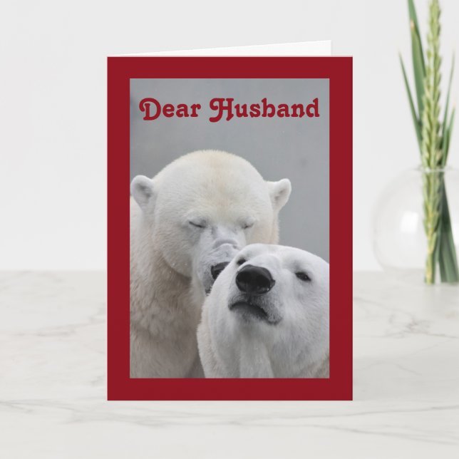 Cartes Pour Fêtes Annuelles Valentine Cher Mari (Devant)