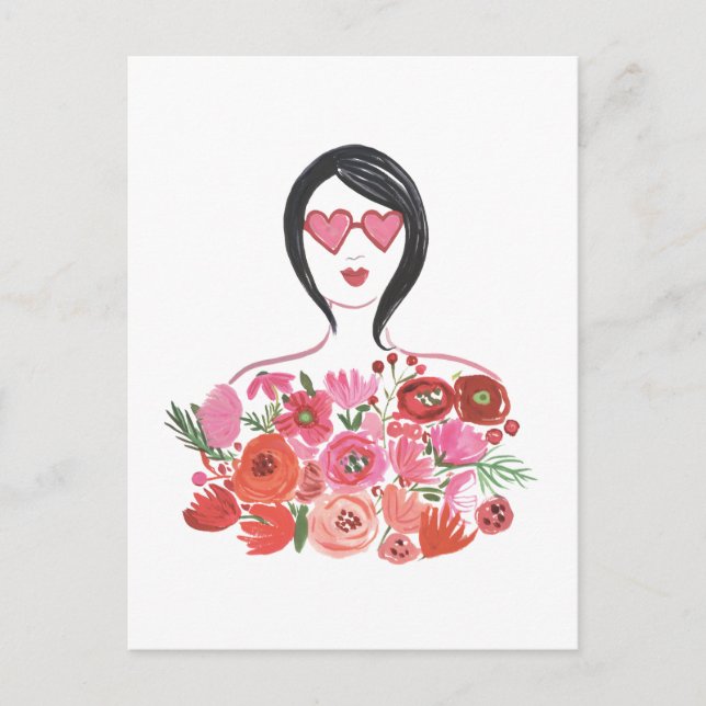 Cartes Pour Fêtes Annuelles Valentine Chic I (Devant)