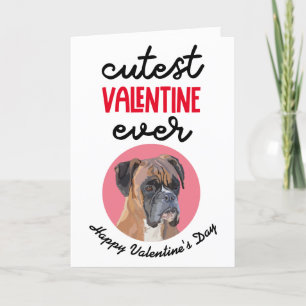 Cartes Pour Fêtes Annuelles Valentine Cutest Ever ..de votre Boxer