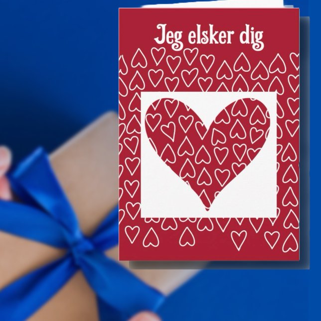 Cartes Pour Fêtes Annuelles Valentine danoise (Créateur téléchargé)