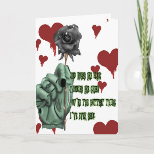 Cartes Pour Fêtes Annuelles valentine de zombi