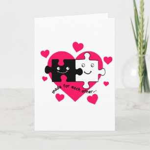 Cartes Pour Fêtes Annuelles Valentine Design Made for Each Other !