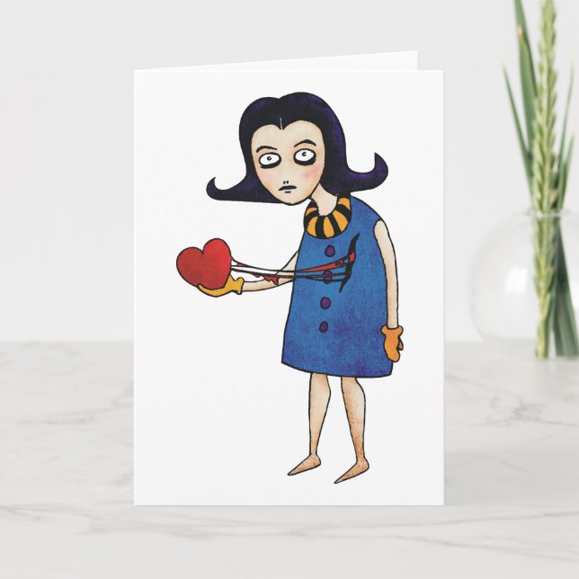 Cartes Pour Fêtes Annuelles Valentine gothique (Devant)