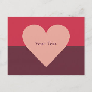 Cartes Pour Fêtes Annuelles Valentine Heart custom postcard