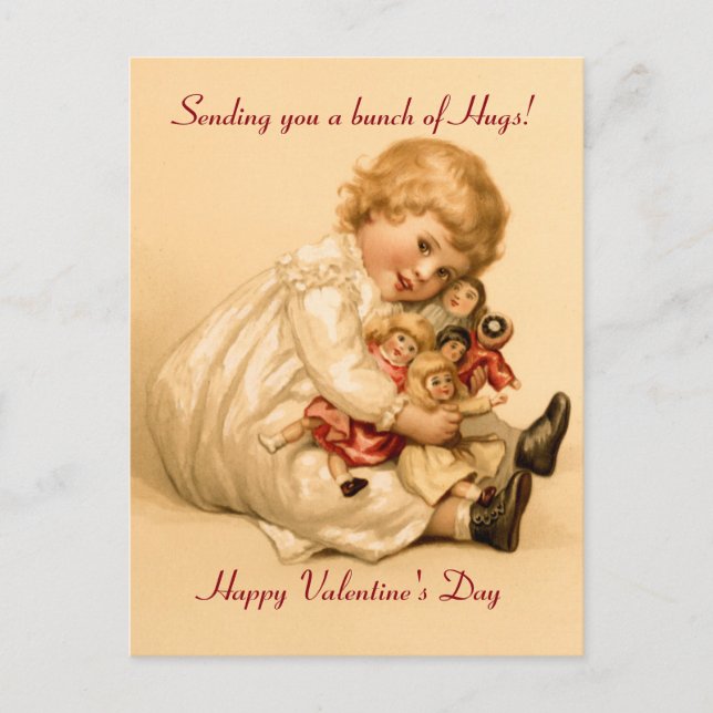 Cartes Pour Fêtes Annuelles Valentine Hugs (Devant)