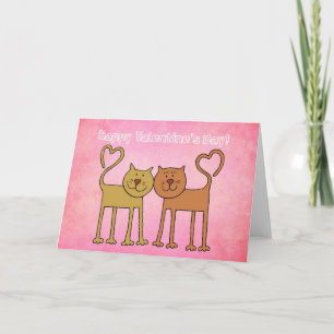 Cartes Pour Fêtes Annuelles Valentine Kitties