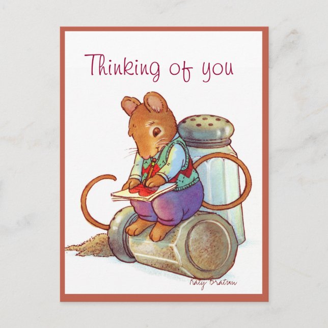 Cartes Pour Fêtes Annuelles Valentine Mouse Love (Devant)