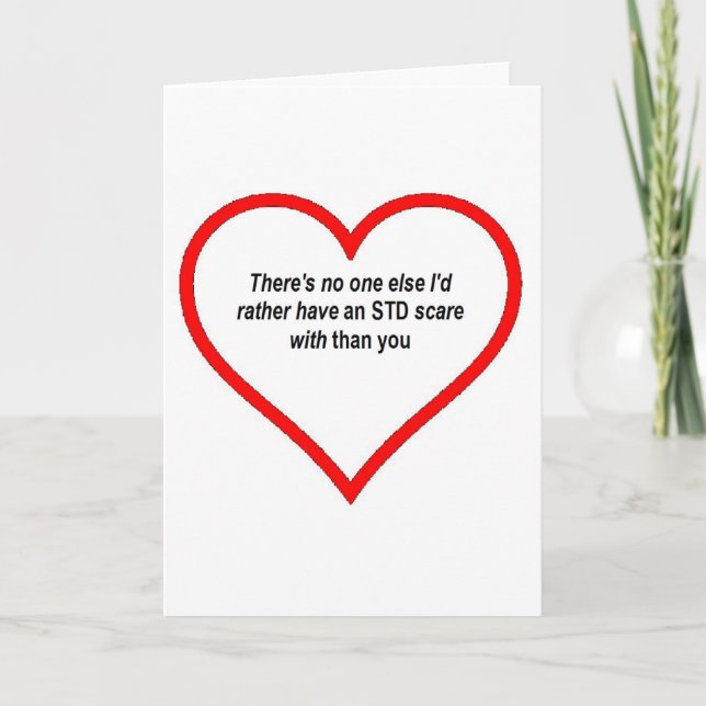 Cartes Pour Fêtes Annuelles VALENTINE personne d'autre je préfère STD (Devant)