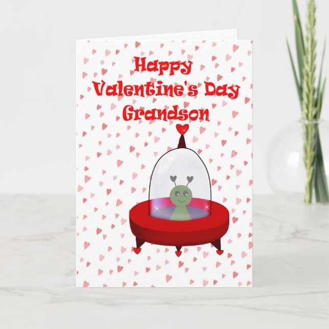 Cartes Pour Fêtes Annuelles Valentine pour le petit-fils (Devant)