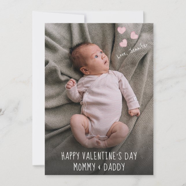Cartes Pour Fêtes Annuelles Valentine pour maman et papa (Devant)