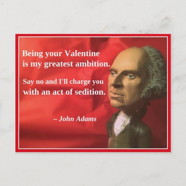 Cartes Pour Fêtes Annuelles Valentine présidentiel vilain : Sédition (Devant)