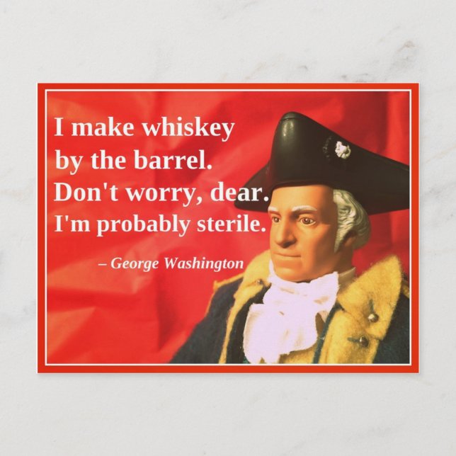 Cartes Pour Fêtes Annuelles Valentine présidentiel vilain : Whiskey (Devant)