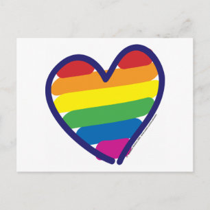 Cartes Pour Fêtes Annuelles Valentine Pride Rainbow