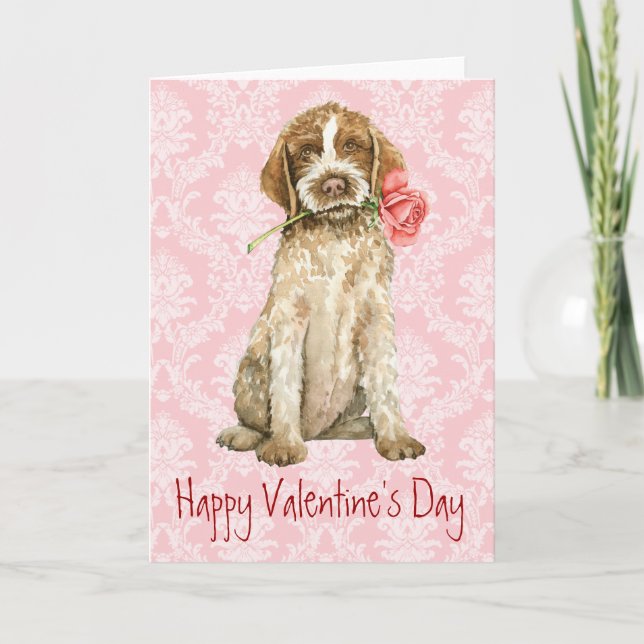 Cartes Pour Fêtes Annuelles Valentine Rose Griffon (Devant)