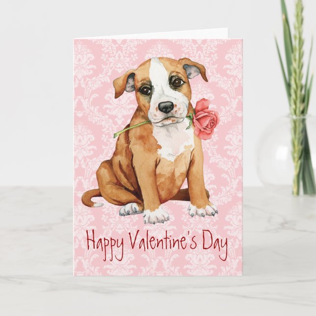 Cartes Pour Fêtes Annuelles Valentine Rose Stafford (Devant)